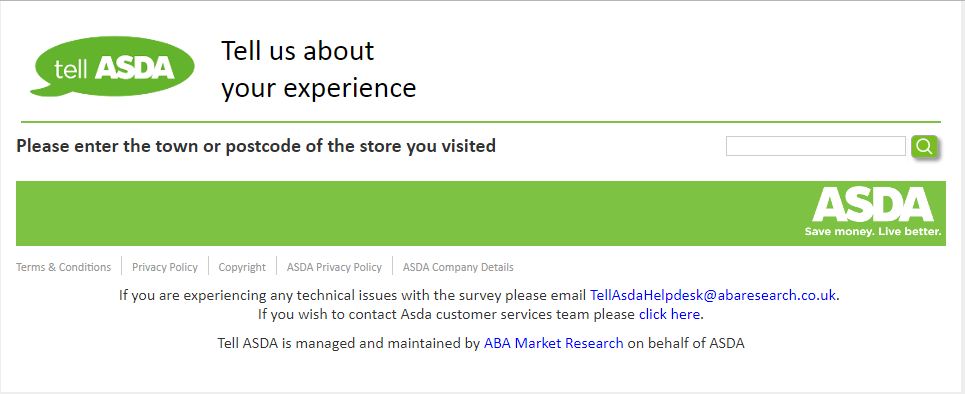 Asda Survey