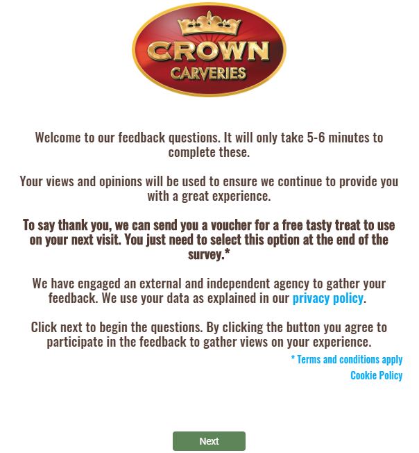 Crown Carveries Survey