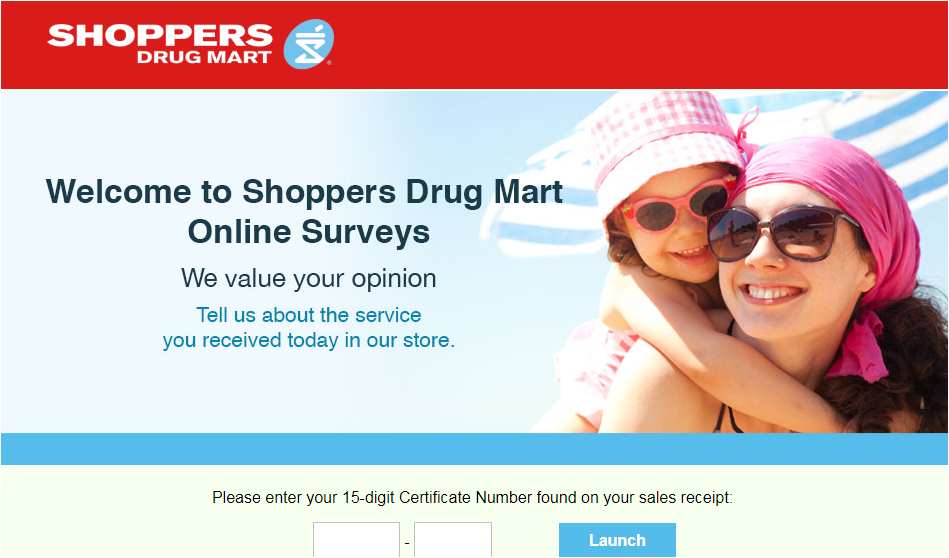Shoppers Drug Mart Guest Experience Survey