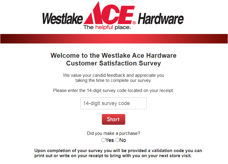 TalkToWestlake Ace Hardware Survey