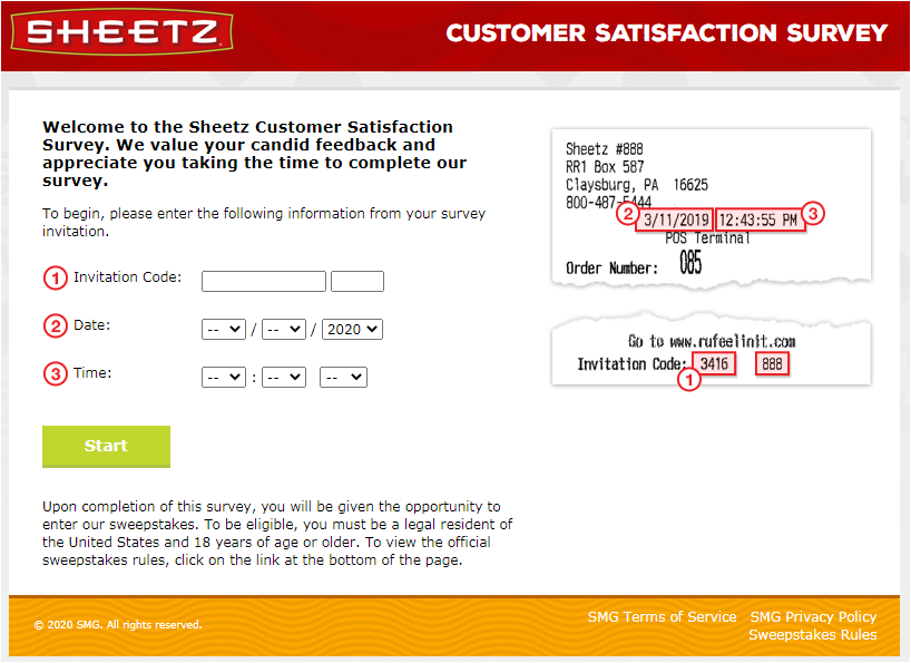 Sheetz Guest Satisfaction Survey