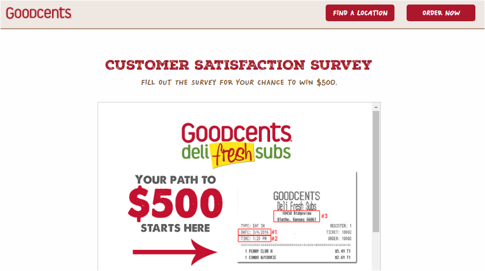 Goodcents Customer Survey