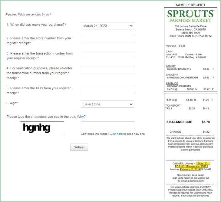 Sprouts Farmers Market Store Survey