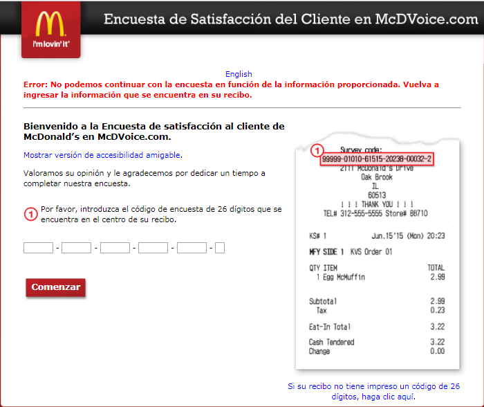 McDonald's Survey