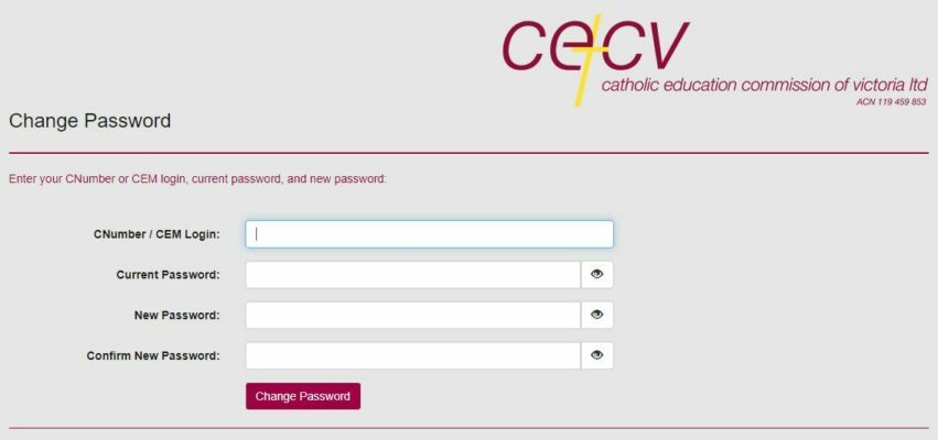Cevn login password forgot