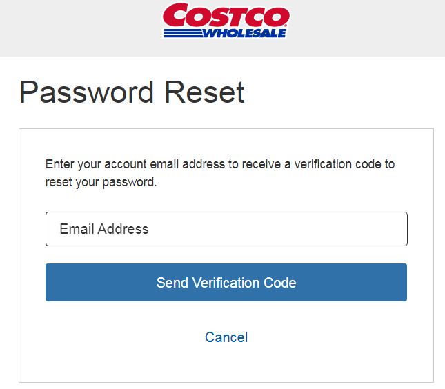 reset password for costco employee website login