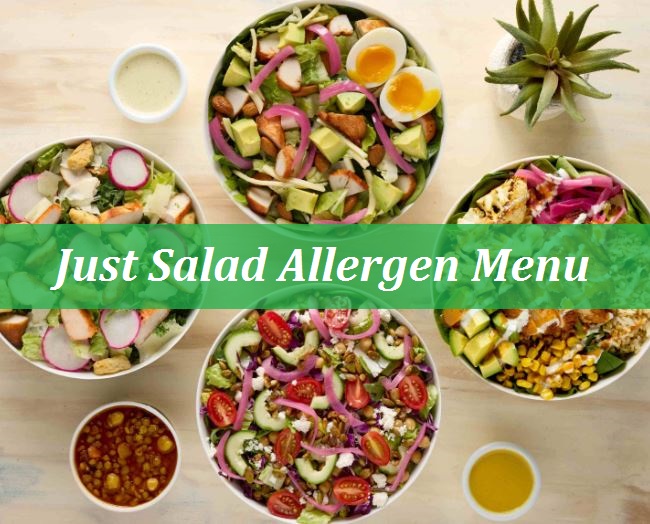 Just Salad Allergen Menu