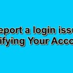 Report a login issue